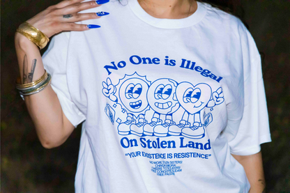 "No one is Illegal on Stolen Land" T-Shirt